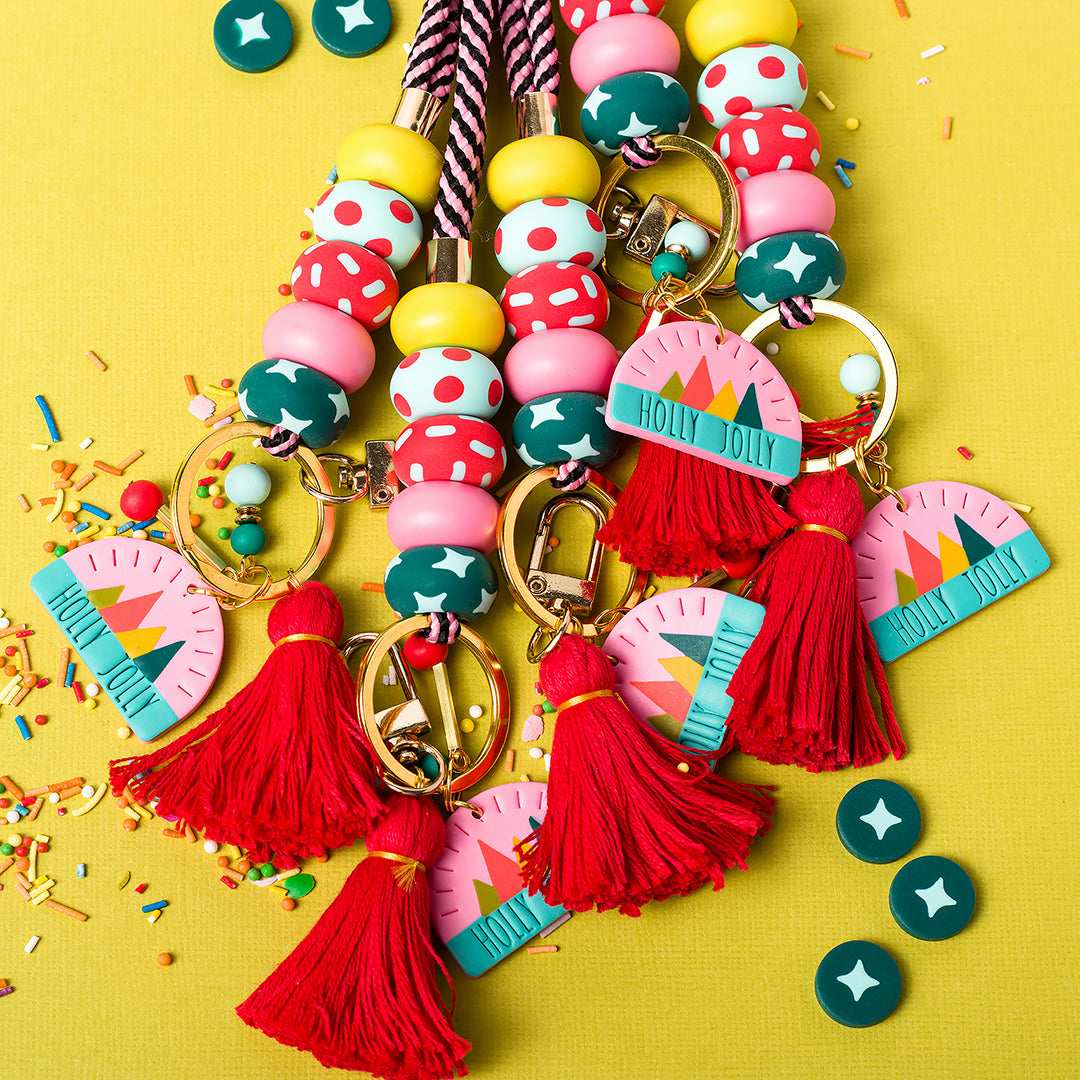 Christmas Beaded Lanyard, Hollu Jolly Accessory (1521)
