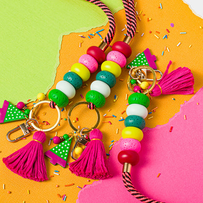 Christmas Beaded Lanyard (1524)