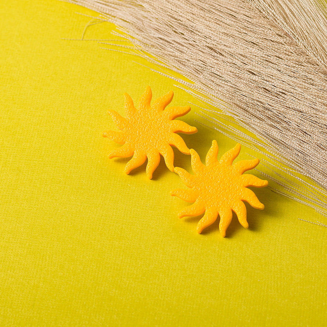 Sun Stud Earrings - Turmeric